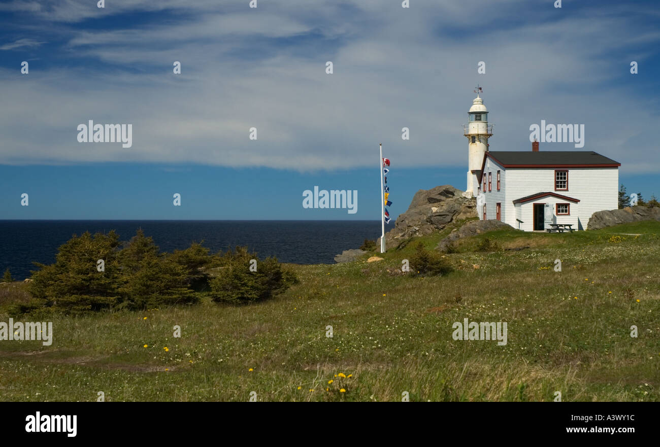 Kanada Neufundland Gros Morne National Park Rocky Harbour Lobster Cove Head Leuchtturm Stockfoto
