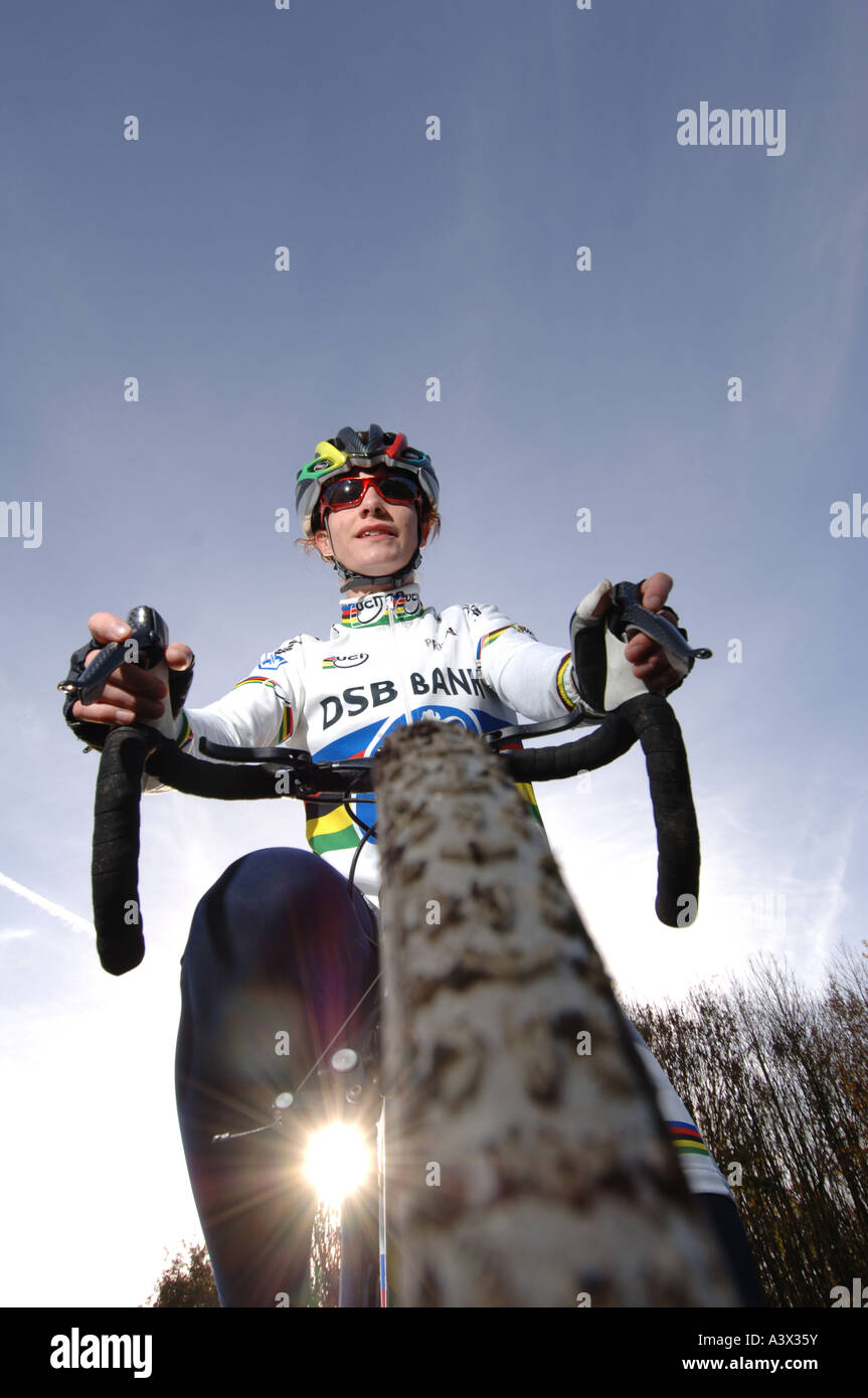 Road cycling Weltmeister 06/07 Marianne Vos aus den Niederlanden. Stockfoto