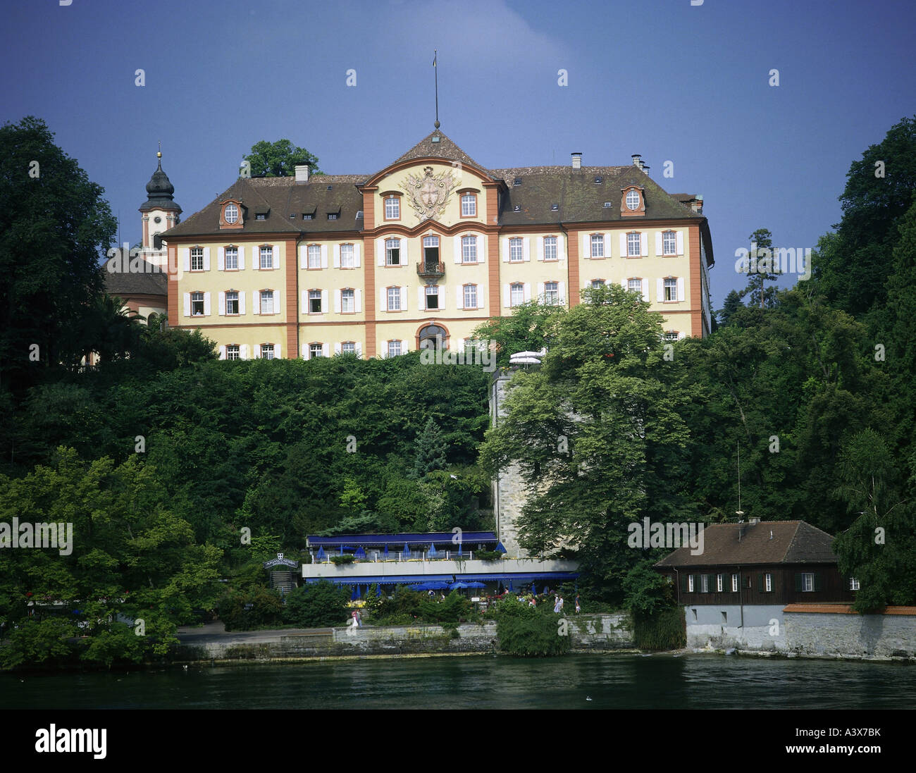 Geografie/Reise, Deutschland, Baden-Württemberg, Mainau, Schloss, 1739 - 1746 von Johann Caspar Bagnato erbaut, Außenansicht, 1986, Stockfoto