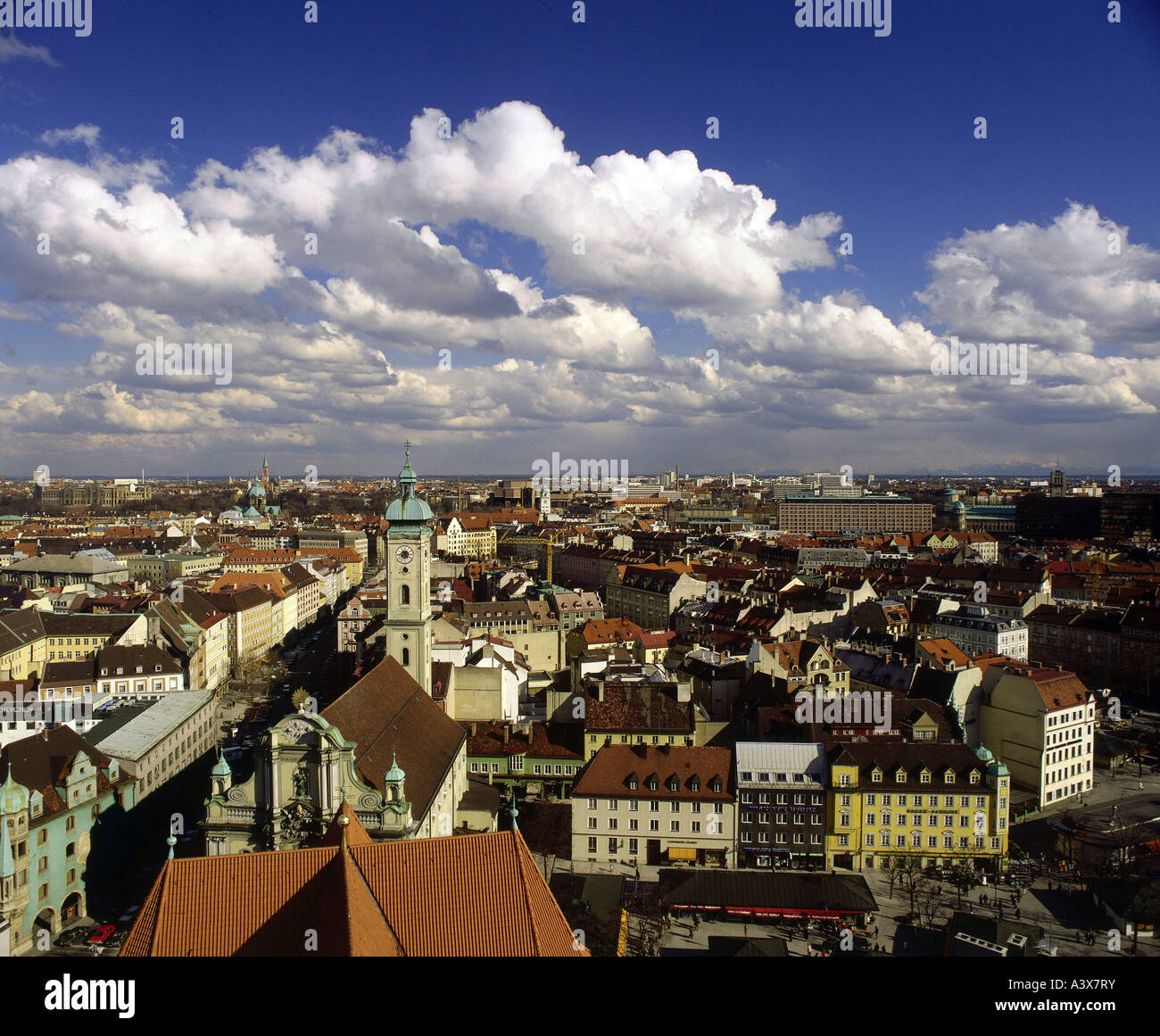 Geographie/Reise, Deutschland, Bayern, München, Stadtansicht, Stadtbild, Kirche "Alter Peter", Stockfoto