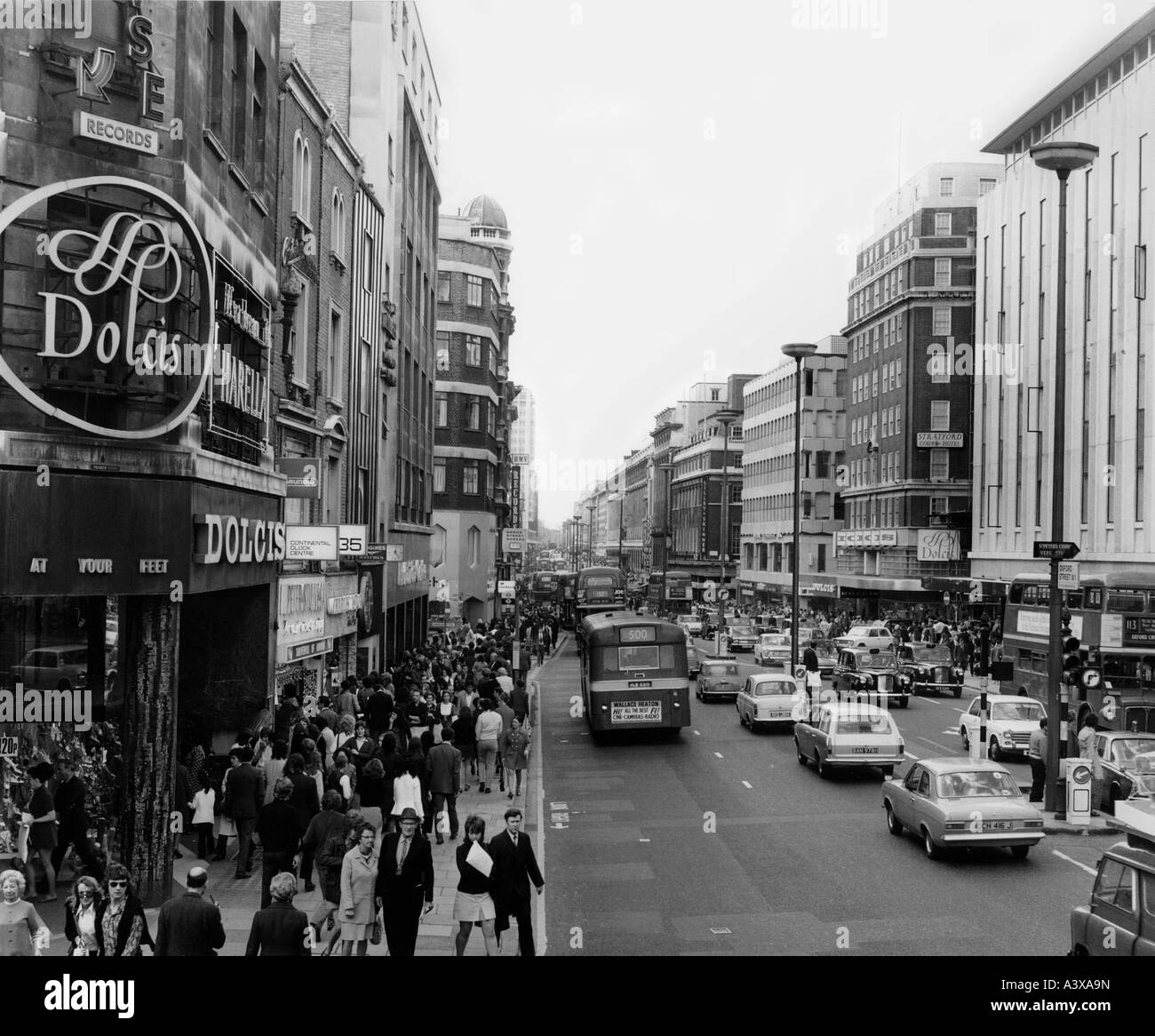 Geographie/Reisen, Großbritannien, London, Straßenszenen, Oxford Street, Ende der 1960er Jahre, Stockfoto