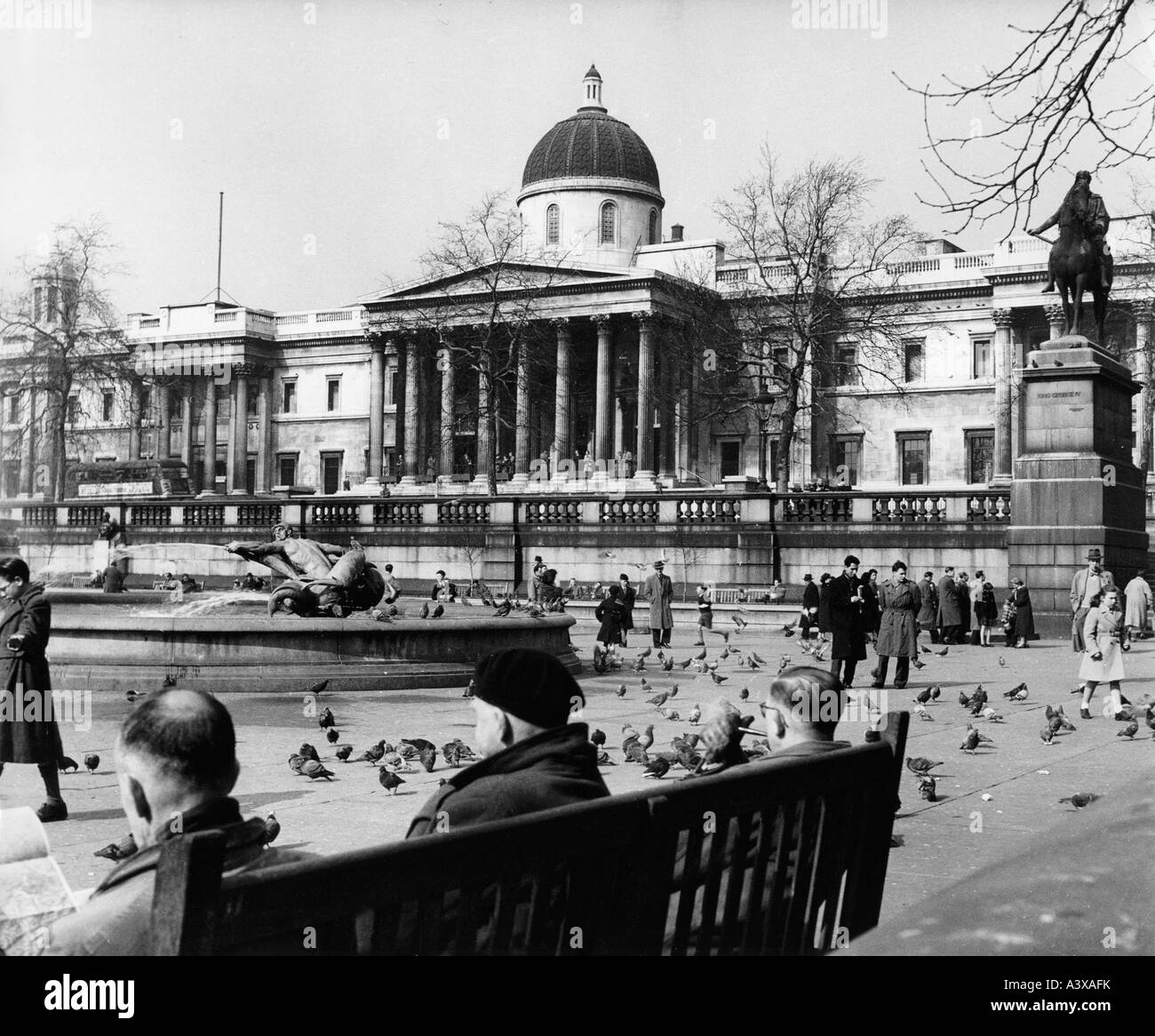 Geographie/Reise, Großbritannien, London, Gebäude, Museen, Nationalgalerie, 1950er Jahre, Stockfoto
