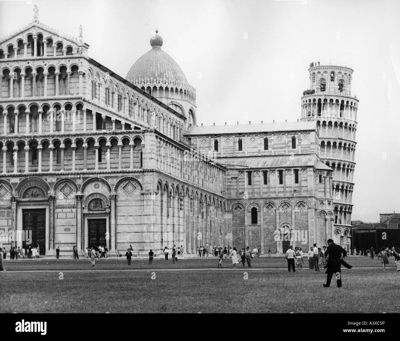 Geographie/Reise, Italien, Städte, Pisa, Dom und Schiefer Turm von Pisa, Piazza del Duomo, 1950er Jahre, Stockfoto