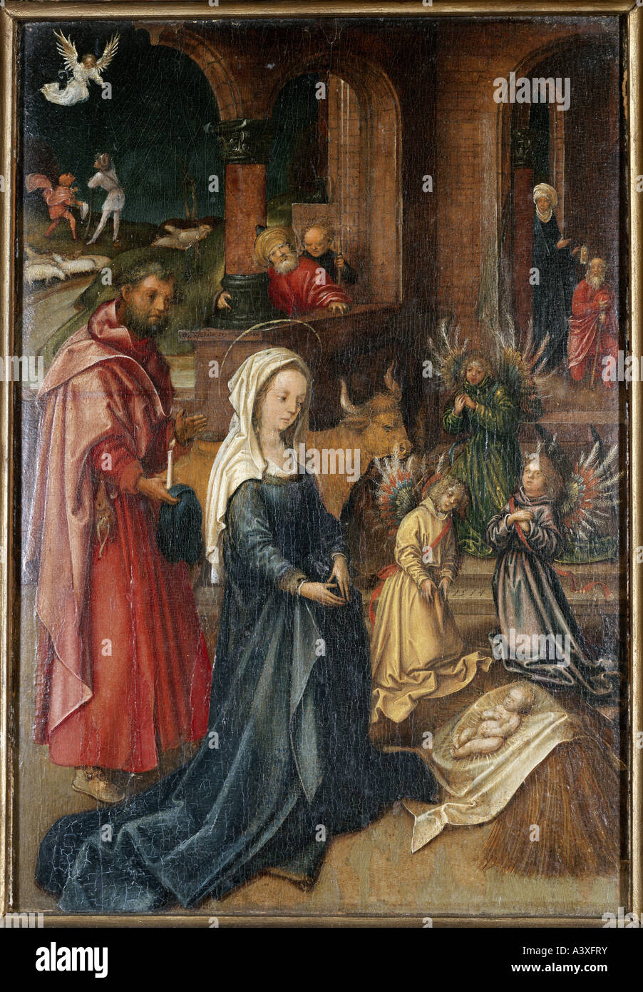 "Bildende Kunst, sakrale Kunst, Jesus Christus, Geburt,"Weihnachtsbild