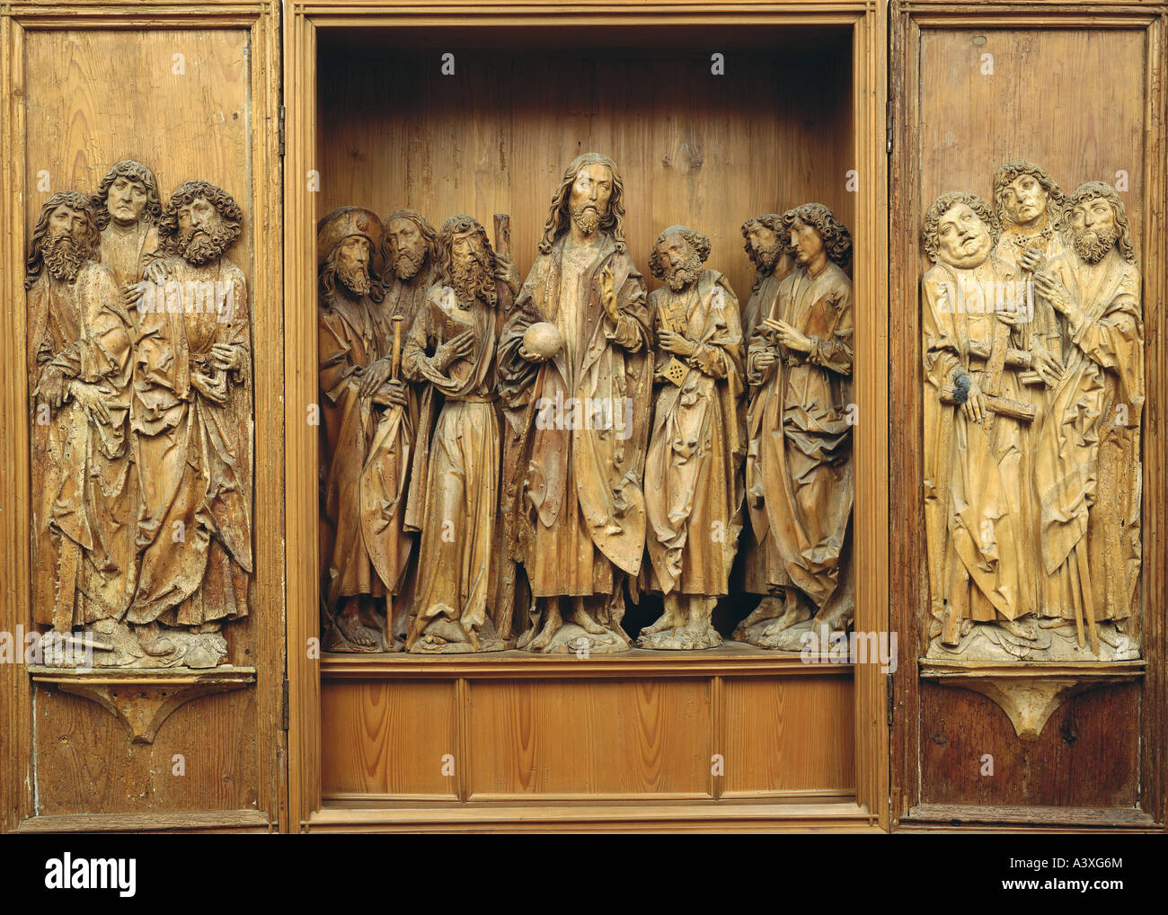 Bildende Kunst, Riemenschneider, Tilman, (ca. 1460-1531), Skulptur, Altar, Holz, Bad Windsheim, ca. 1508-1509, Kurpfälzisc Stockfoto