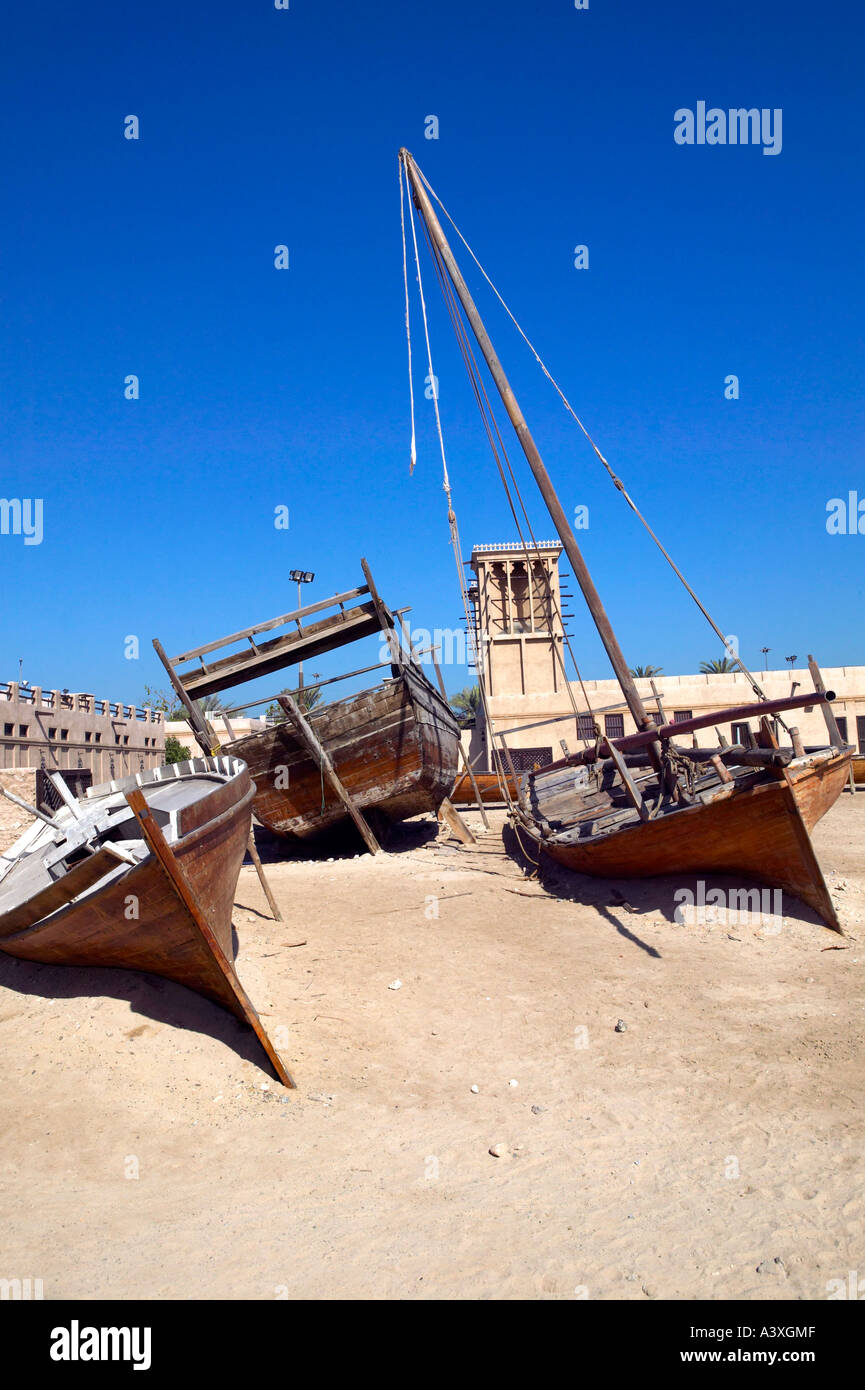 Dubai Shindagha Tauchen Dorf Stockfoto