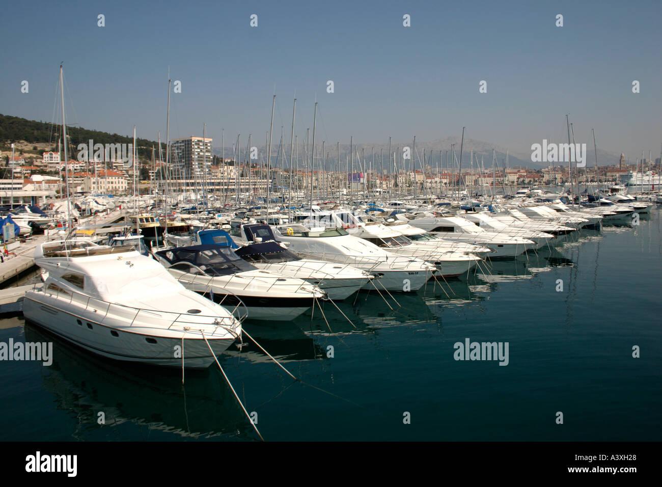 ACI Marina Split Kroatien Stockfoto