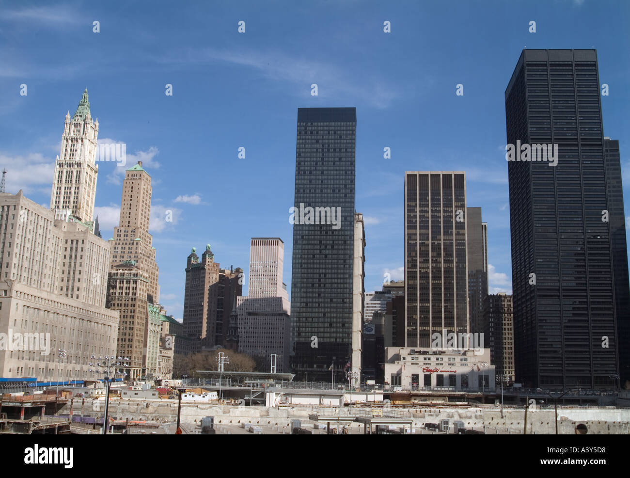 Ground Zero World Trade Center in New York City Stockfoto