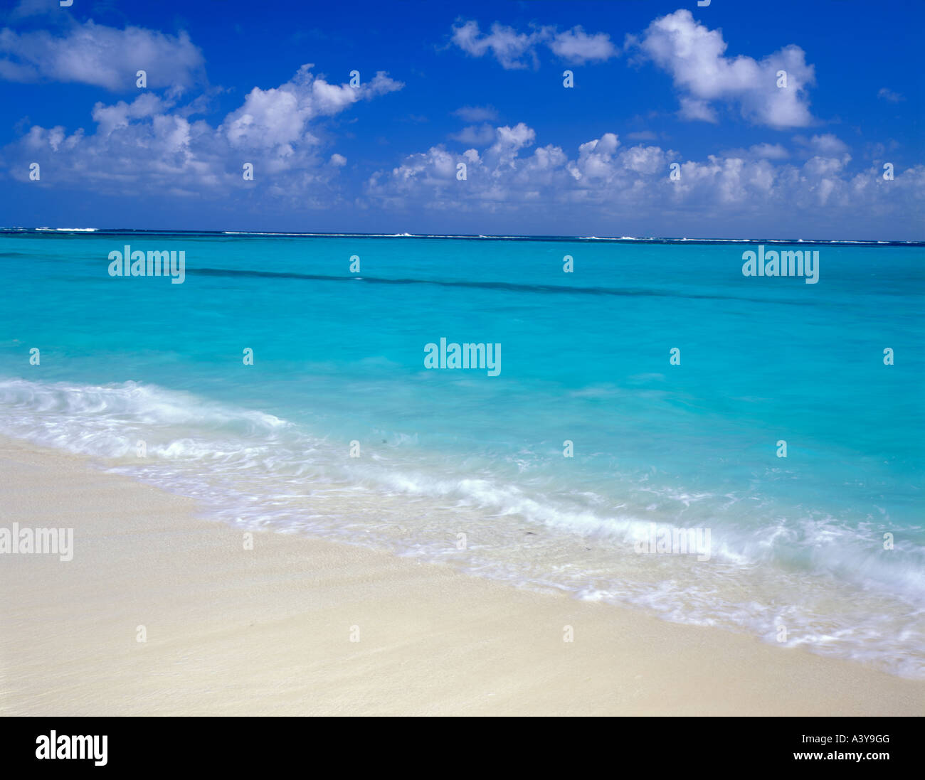 Anguilla, British West Indies: Küste der Shoal Bay East Stockfoto