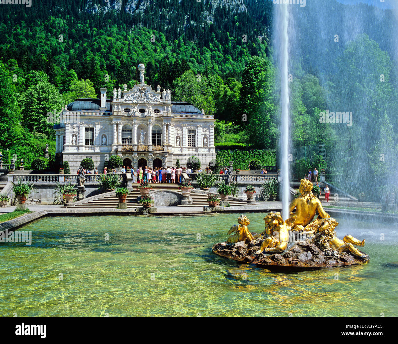 Linderhof Palace-Bayern-Deutschland Stockfoto