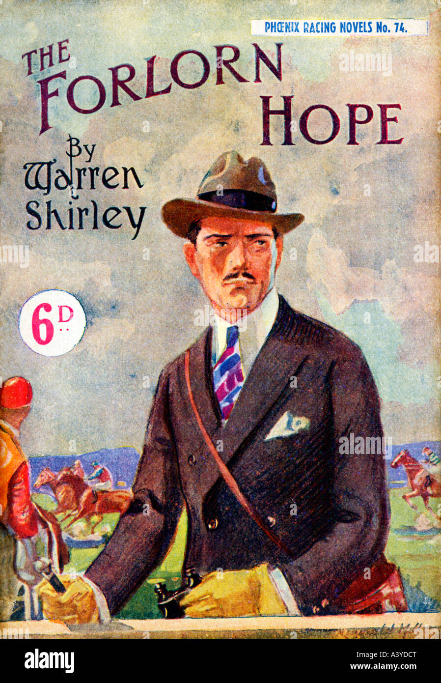 Die Forlorn Hope Cover von einem 1930er Jahren billige Novelle mit ein Kerl sah aus wie er dringend einen Gewinner braucht Stockfoto