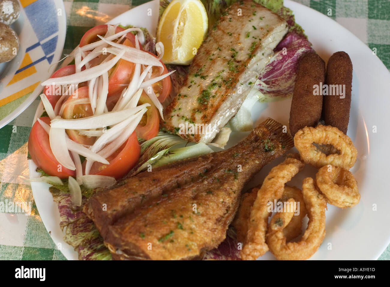 Meeresfrüchte-La Gomera Stockfoto