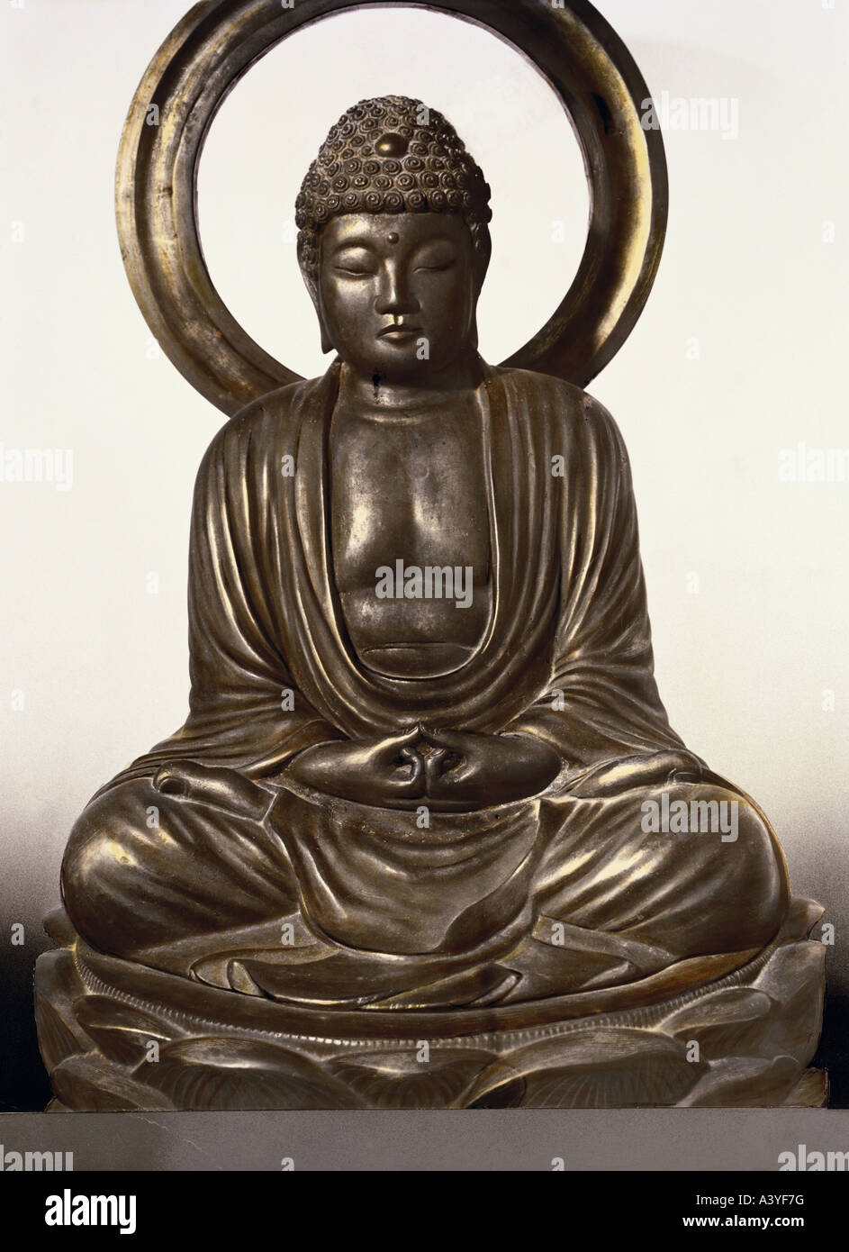 "Buddha, Geburtsname, Prinz Siddartha Gautama, ca. 560 - ca. 480 v. Chr., indische Religionsgründer, (Buddhismus), bronze-Skulptur Stockfoto