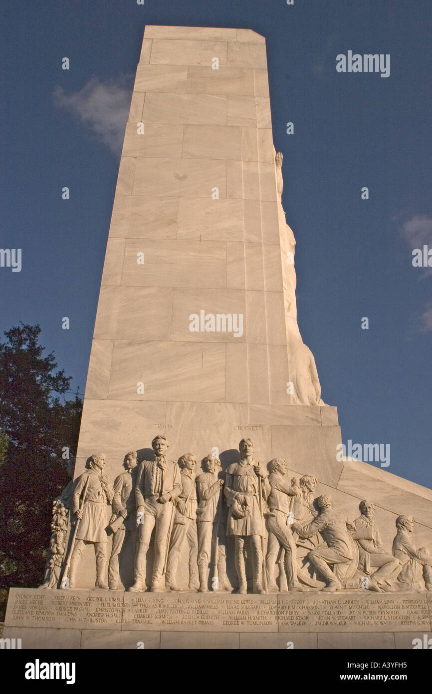 Alamo-Denkmal in Alamo Plaza, San Antonio, Texas USA Stockfoto