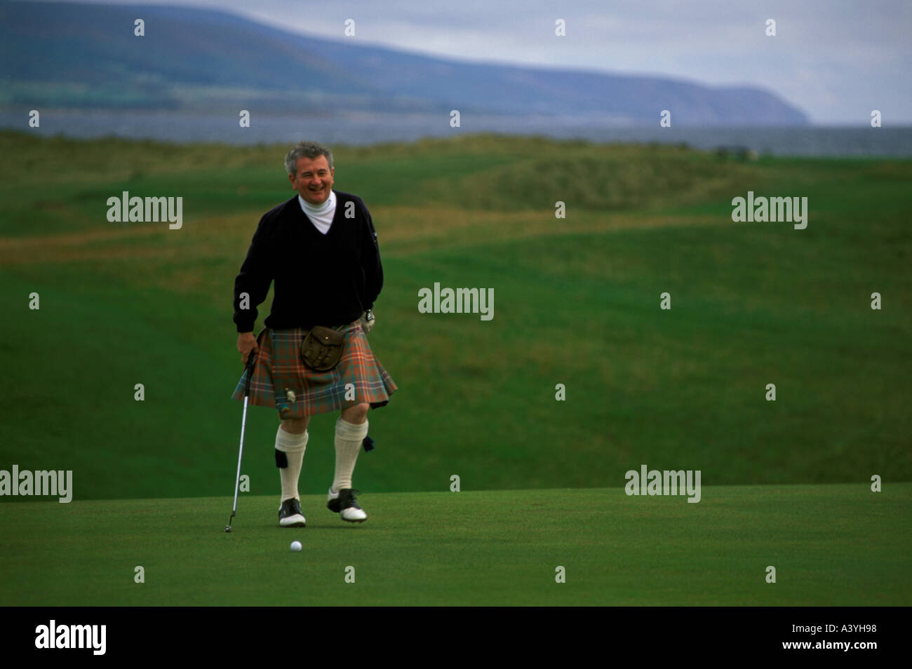 Brora Golf Links Schottland Stockfoto