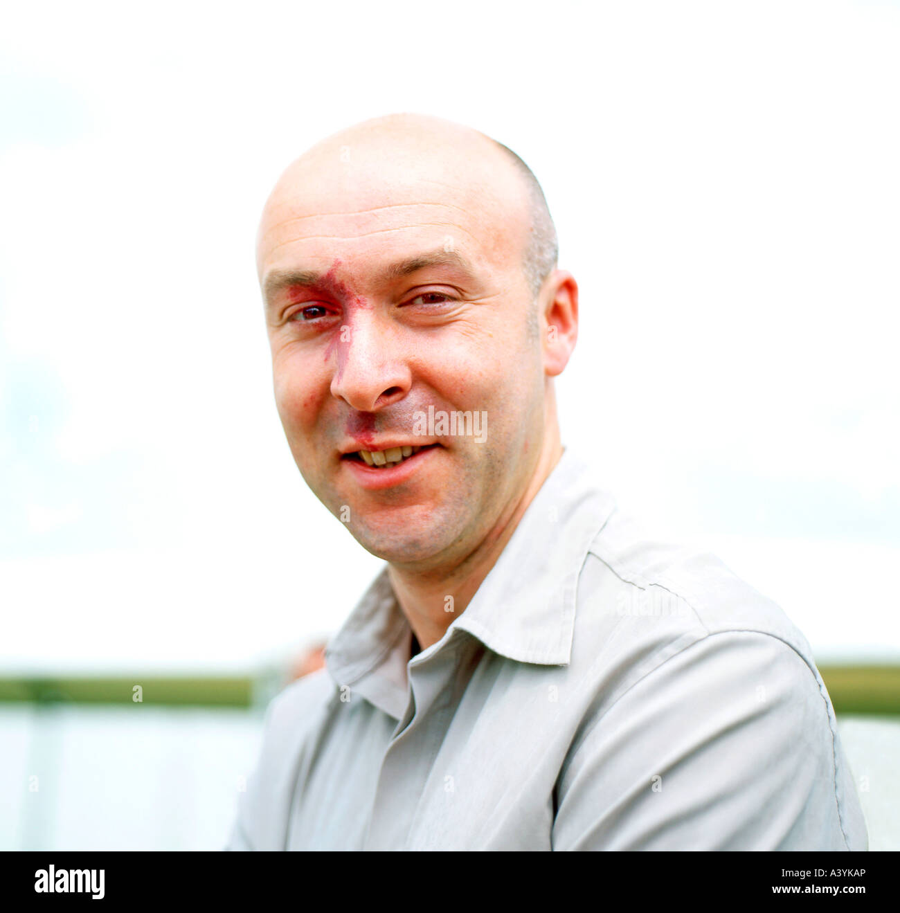 Schottischer Autor Christopher Brookmyre bei Guardian Hay Festival 2006, Hay-on-Wye, Wales, UK Stockfoto