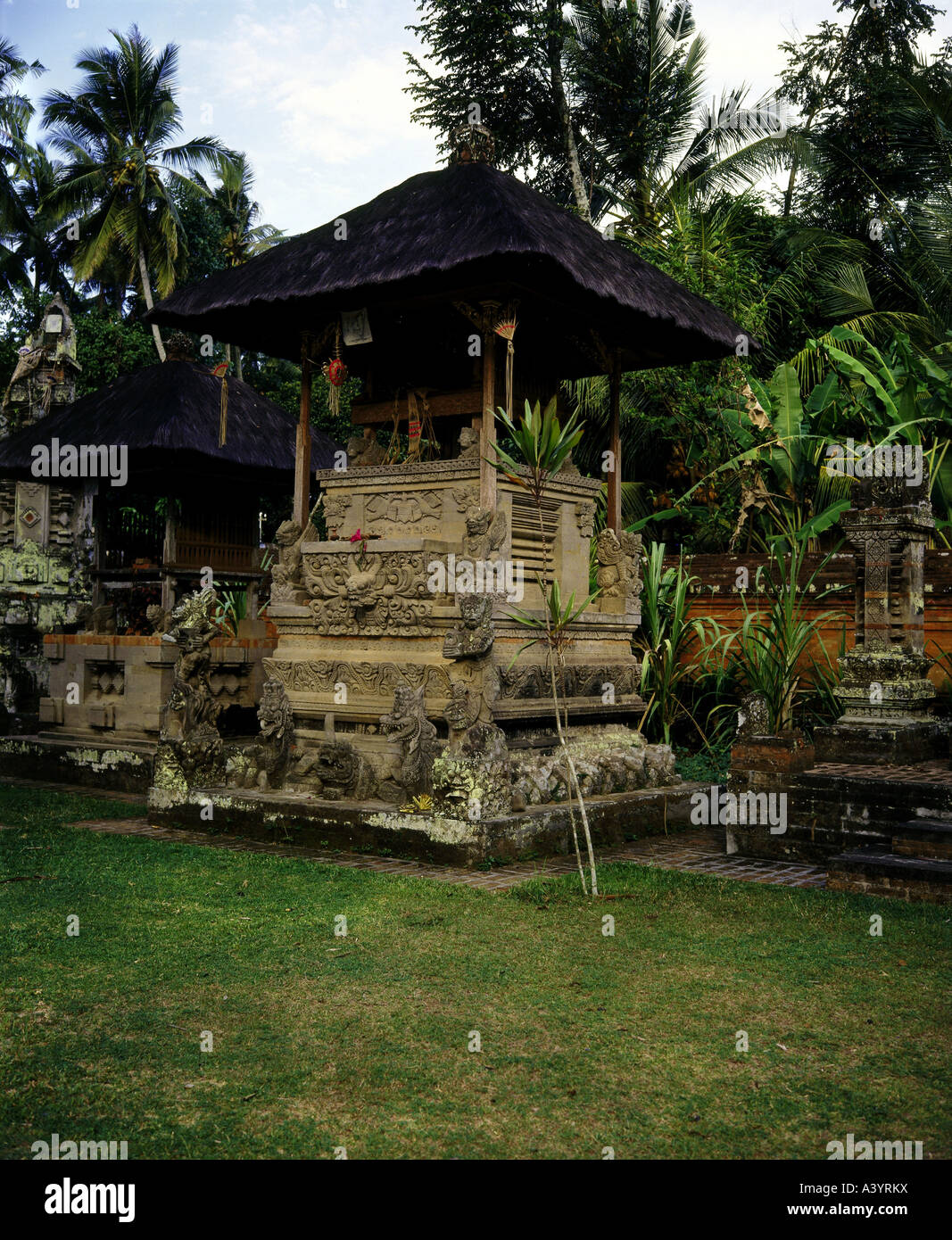 Reise/Geographie, Indonesien, Bali, Gebäude, Ahnentempel, Außenansicht, Seelenthron, 15. Jahrhundert, Stockfoto
