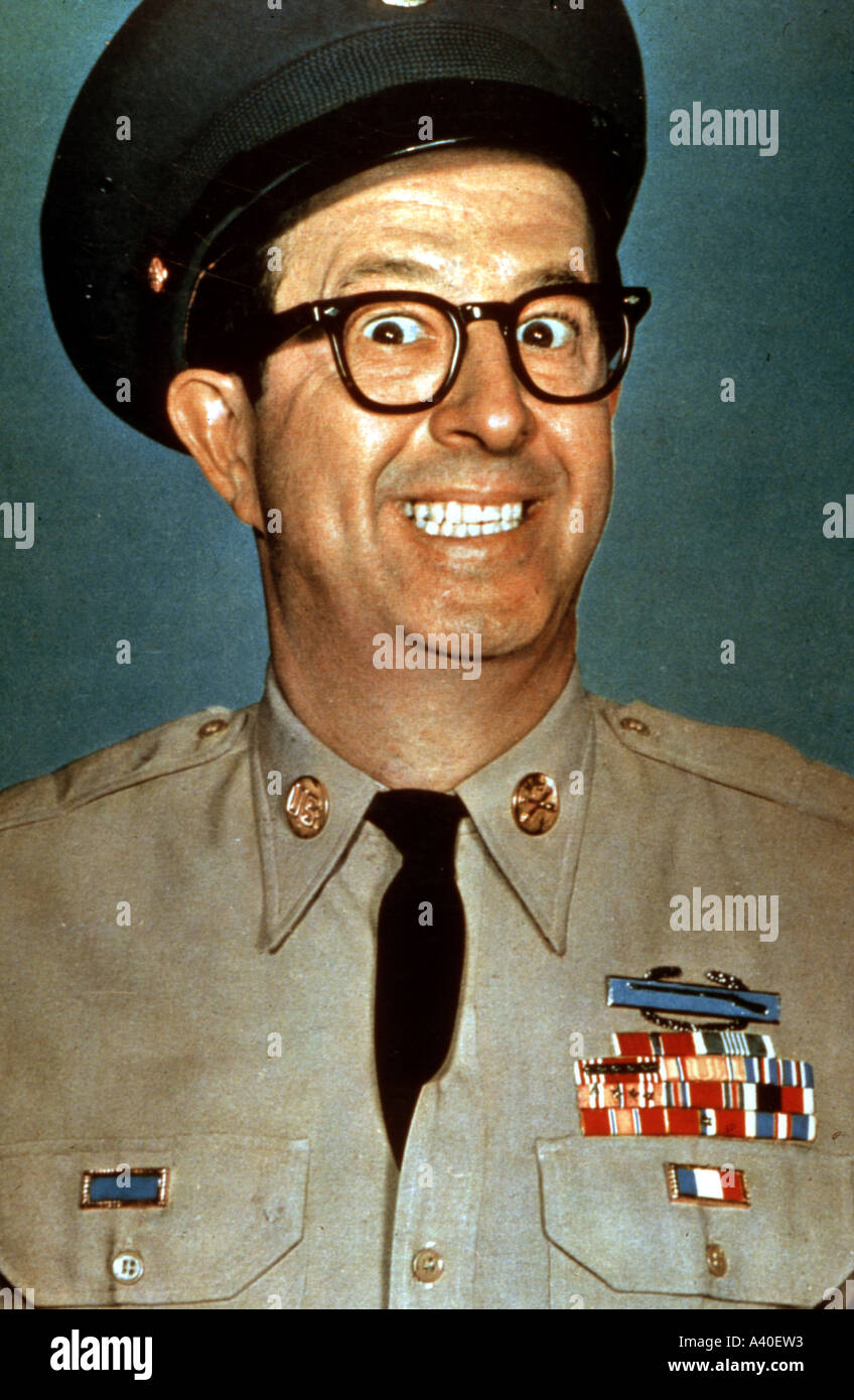 PHIL SILVERS als Sgt Bilko in der US-Fernsehserie Stockfoto