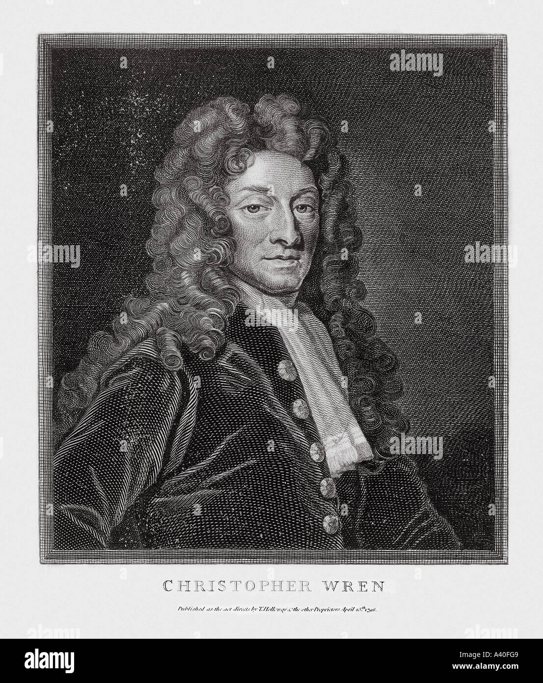 CHRISTOPHER WREN - Architekt Englisch (1632-1723) Stockfoto