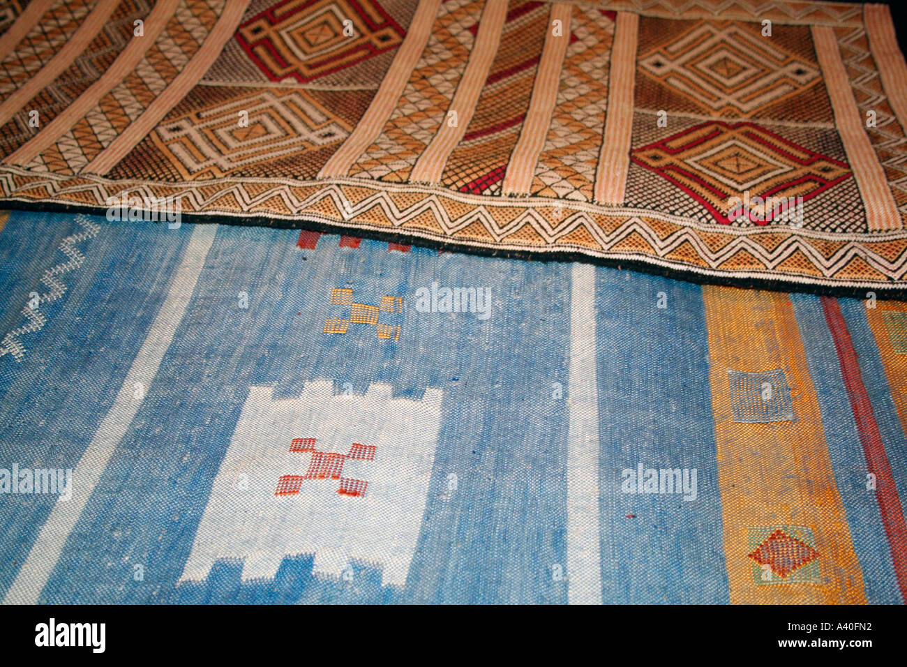 Traditionelle Berber Teppich, Marokko, Nordwest-Afrika Stockfotografie -  Alamy