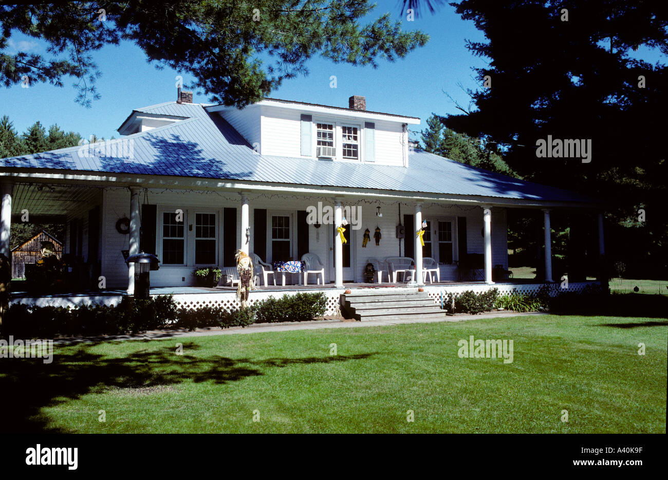 Haus Elizabethtown Upper New York State, USA Stockfoto