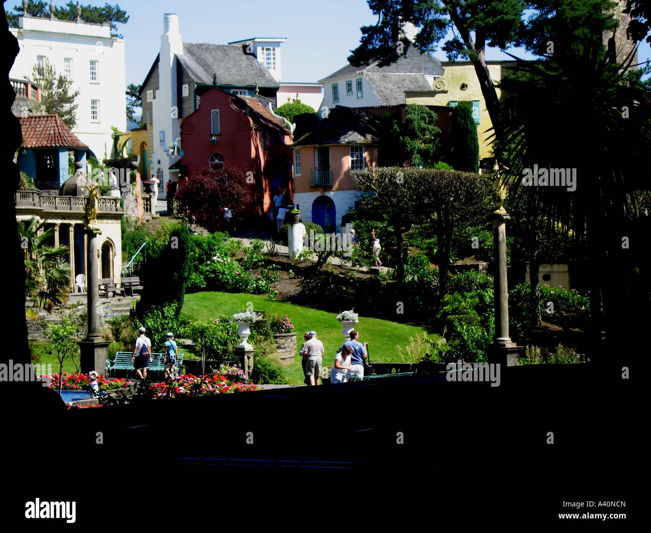 Blick über den Park Stockfoto