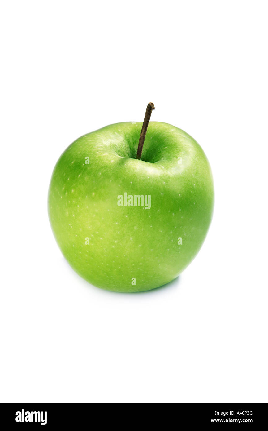 3 grüne Äpfel 3 Gruene Aepfel Granny Smith Stockfoto