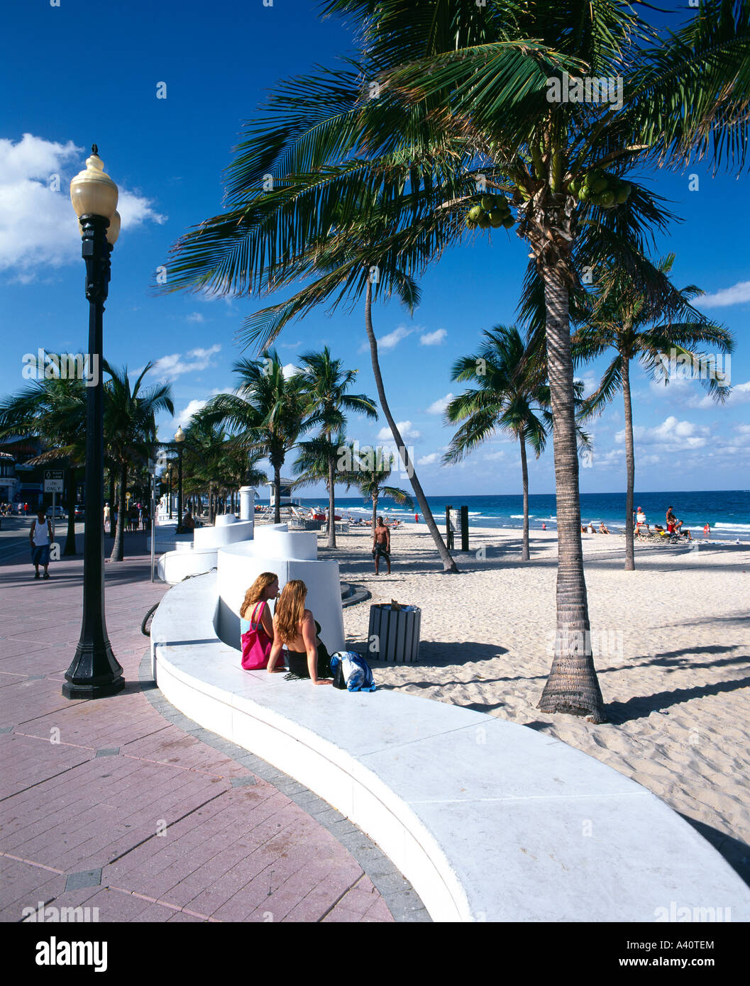 Strand von Fort Lauderdale Fort Lauderdale Florida USA Stockfoto