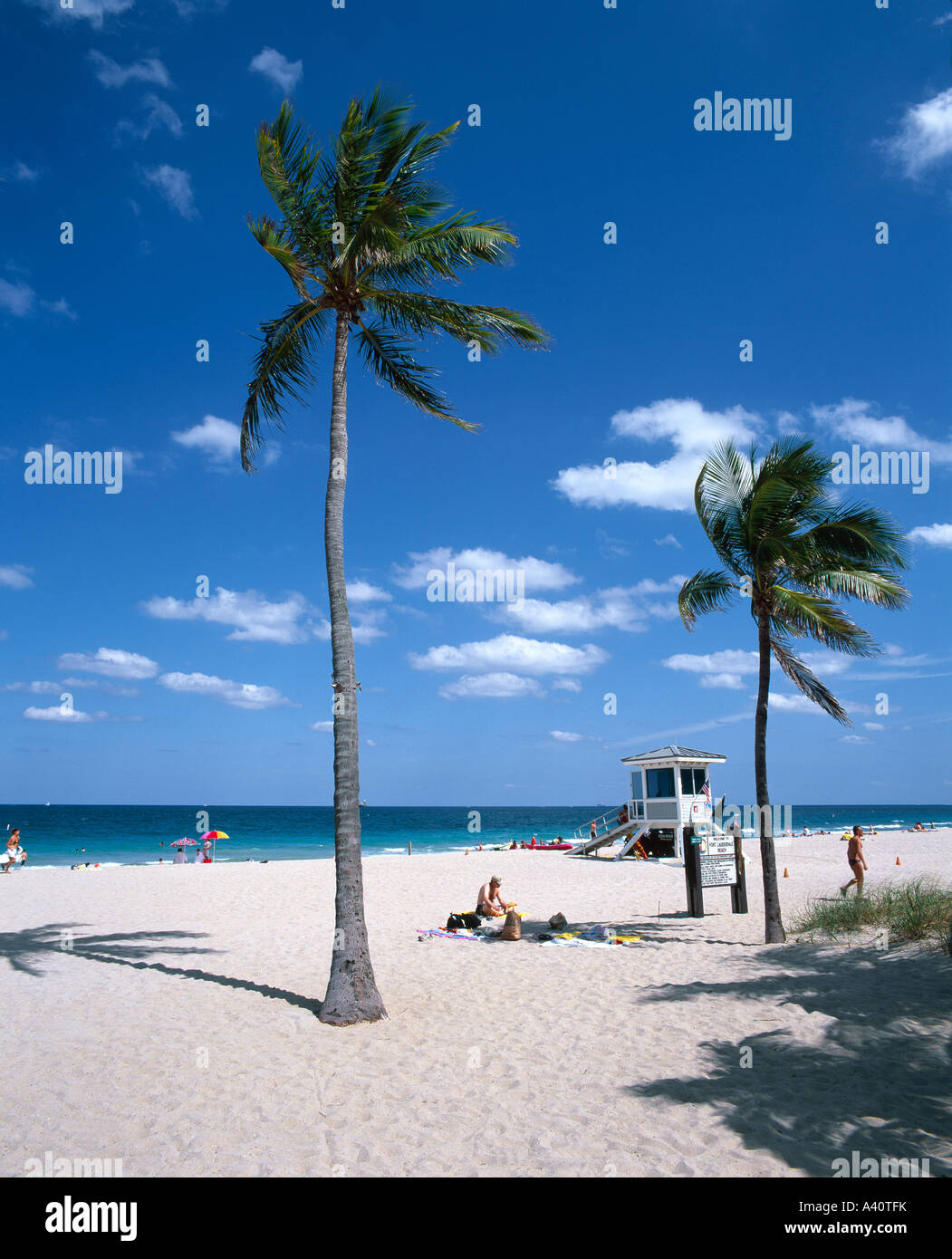 Strand von Fort Lauderdale Fort Lauderdale Florida USA Stockfoto