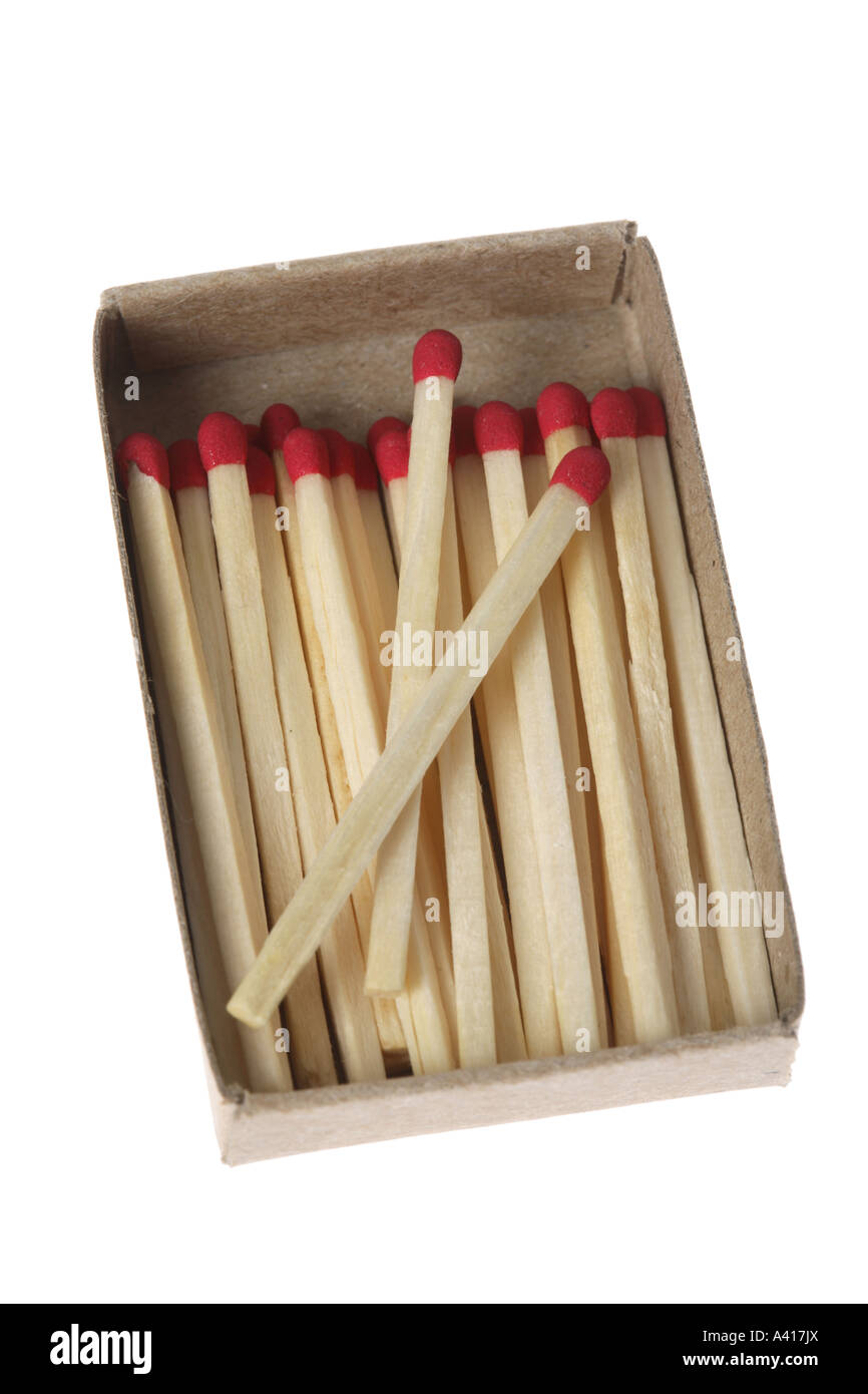 Schachtel Streichhölzer Stockfoto