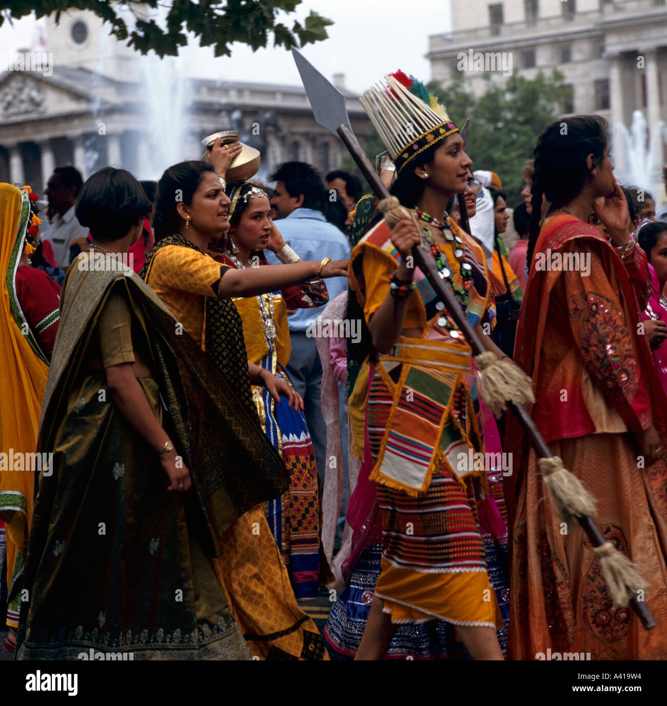 Hinduistische Feier Trafalgar Square London Großbritannien Europa Stockfoto