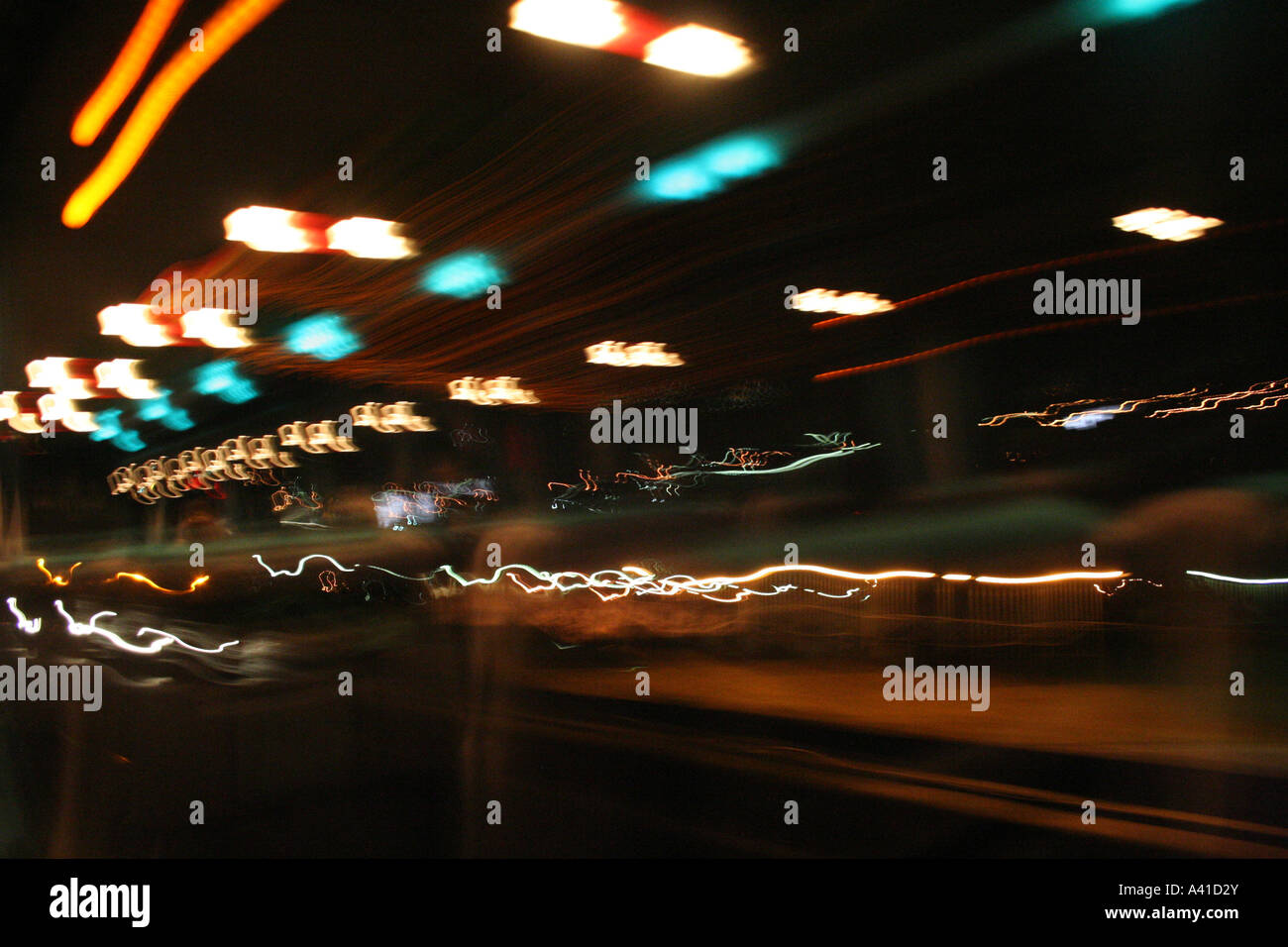 Futurismus Movment Unschärfe auf einem bus Stockfoto