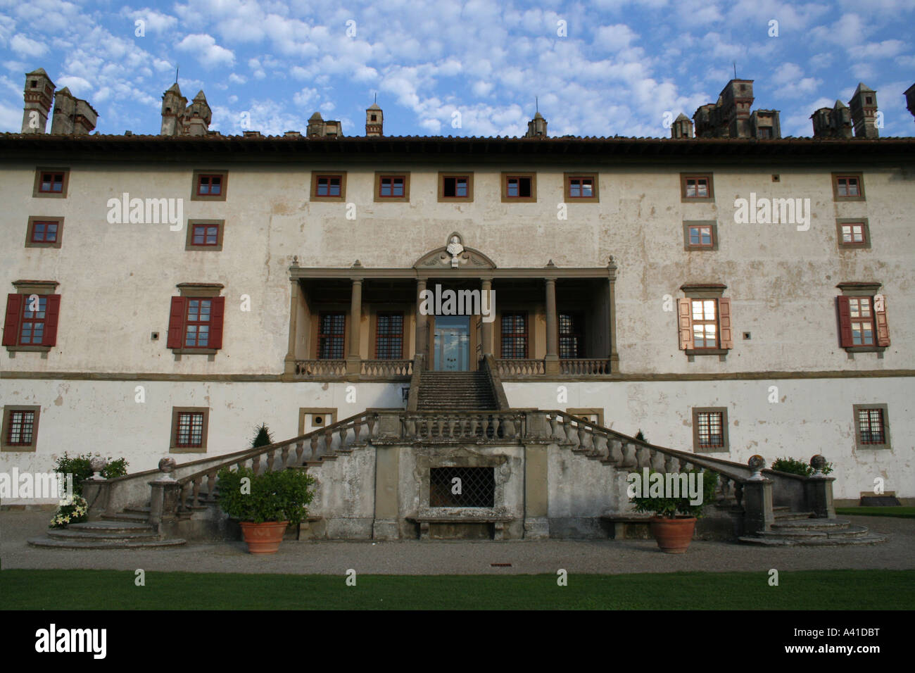Villa Medici Poggio eine Caiano Landvilla in der Nähe von Florenz Stockfoto