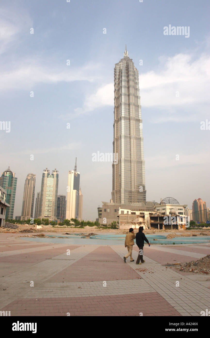 Jin Mao Tower, Shanghai, China Stockfoto