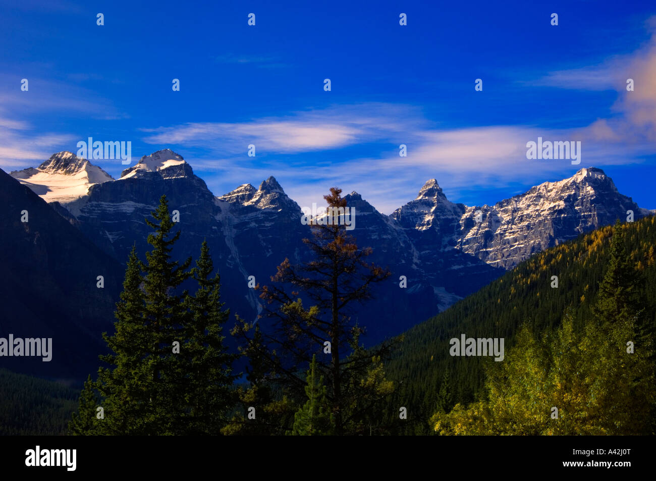 Tal der zehn Gipfel, Banff Nationalpark, Alberta, Kanada Stockfoto