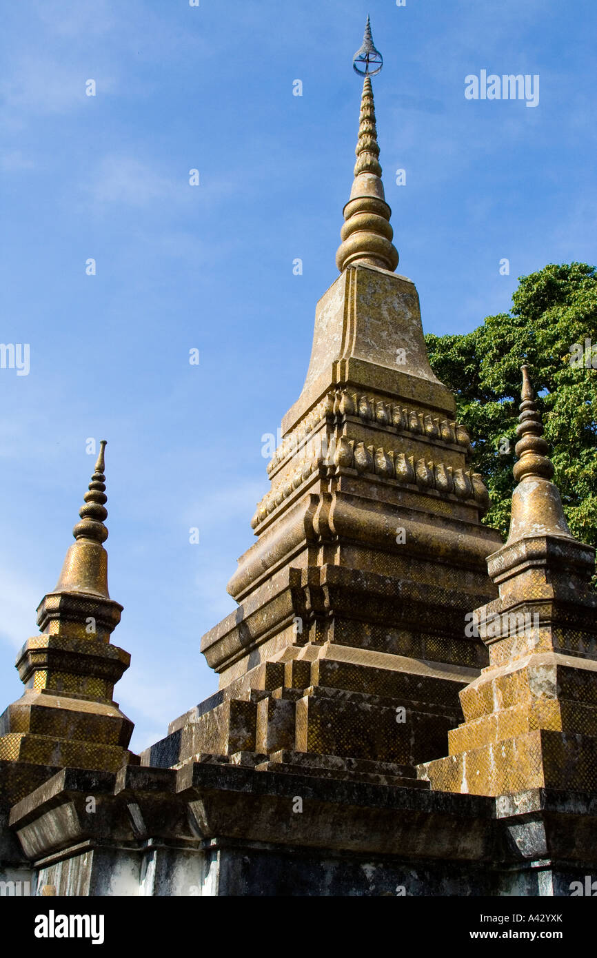 Stupa in Wat, dass Luang Luang Prabang Laos Stockfoto