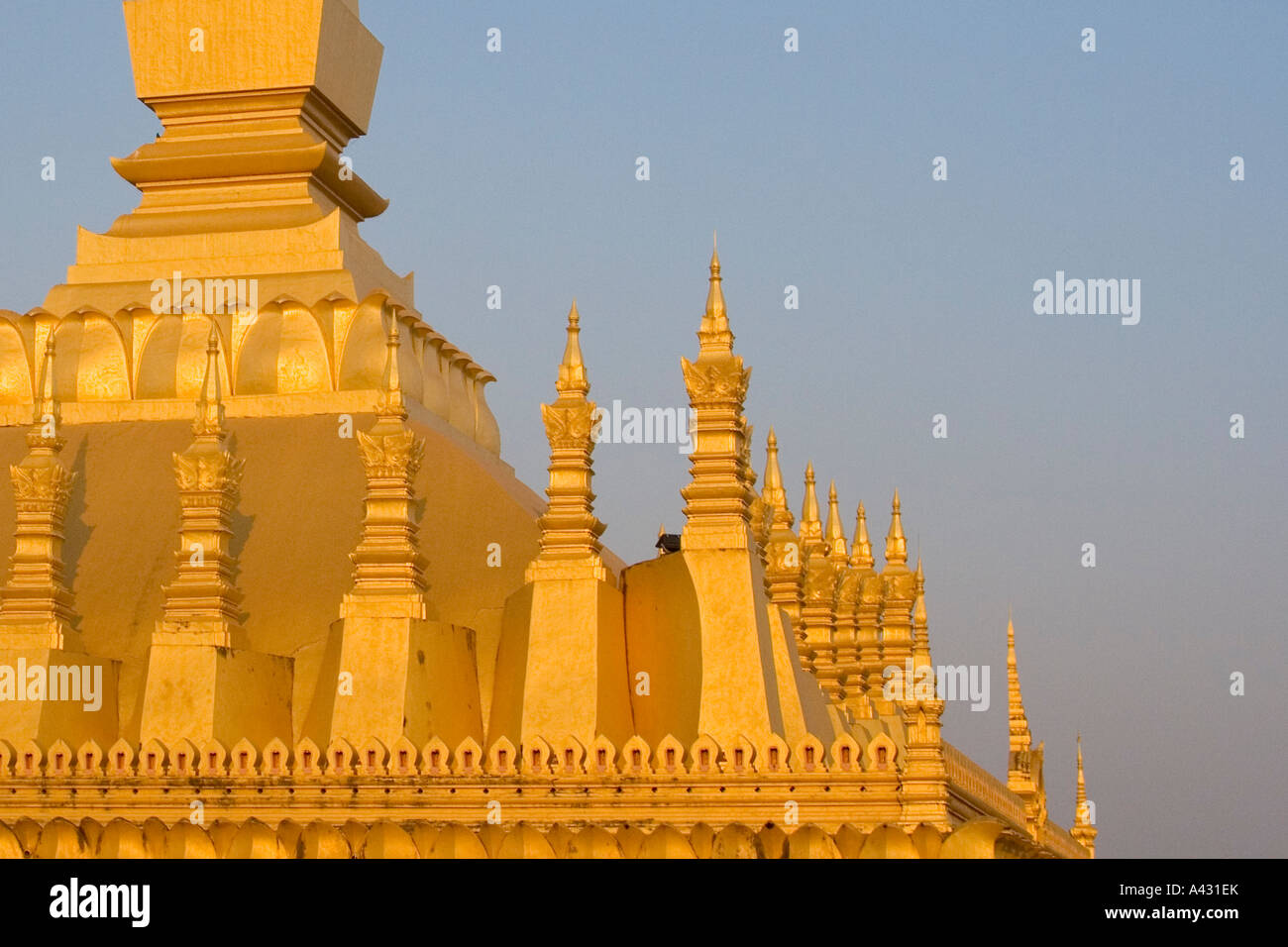 Wat, dass Luang Vientiane Laos Stockfoto