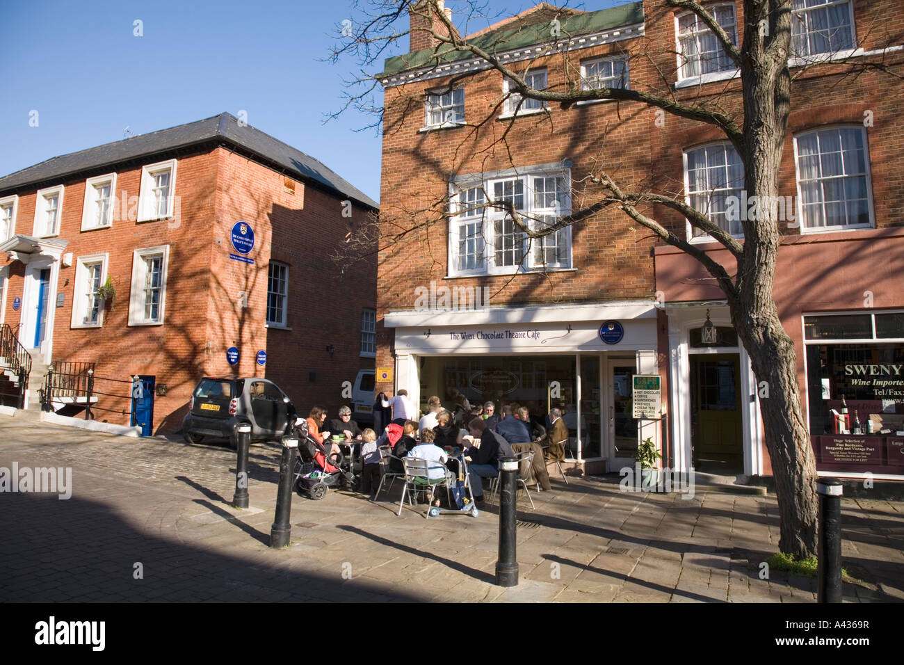 Wren Schokolade Theater Cafe und Sir Christopher Wren s House Hotel in Windsor, Berkshire Anhang. UK Stockfoto