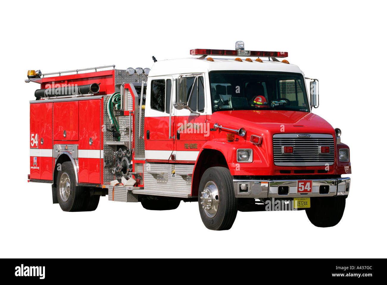 Feuer Rettung Spur Firekeeper Notfall Alarm rot Geschwindigkeit Gefahr destruktiven mutig speichern Leben Feuerwehr Wasser Leiter Eimer Stockfoto