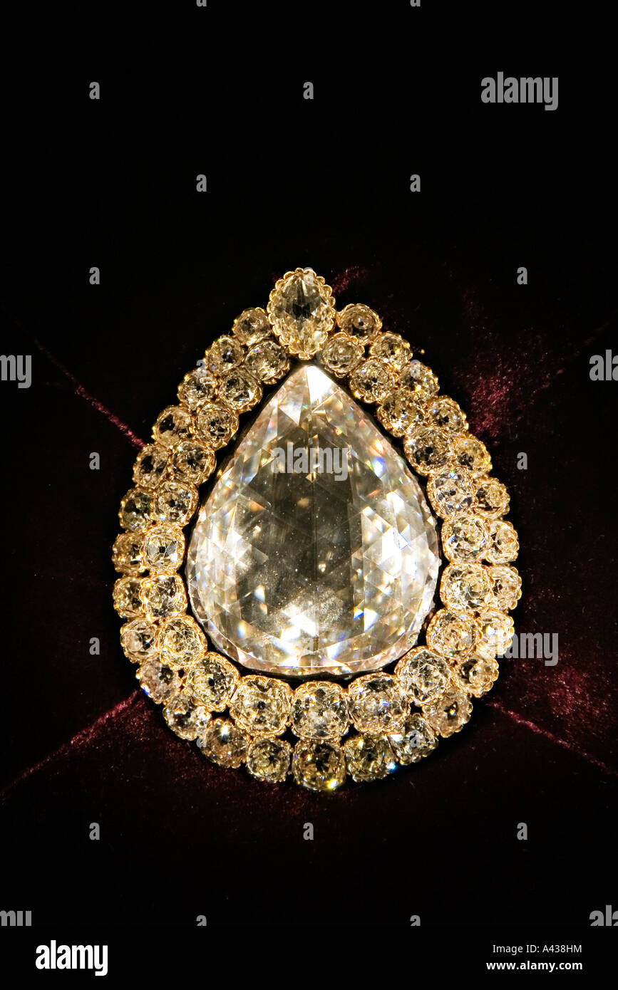 Die 86 Karat Löffel Maker (oder Pigot) Diamant im Treasury Bereich der Topkapi Palast Istanbul Stockfoto