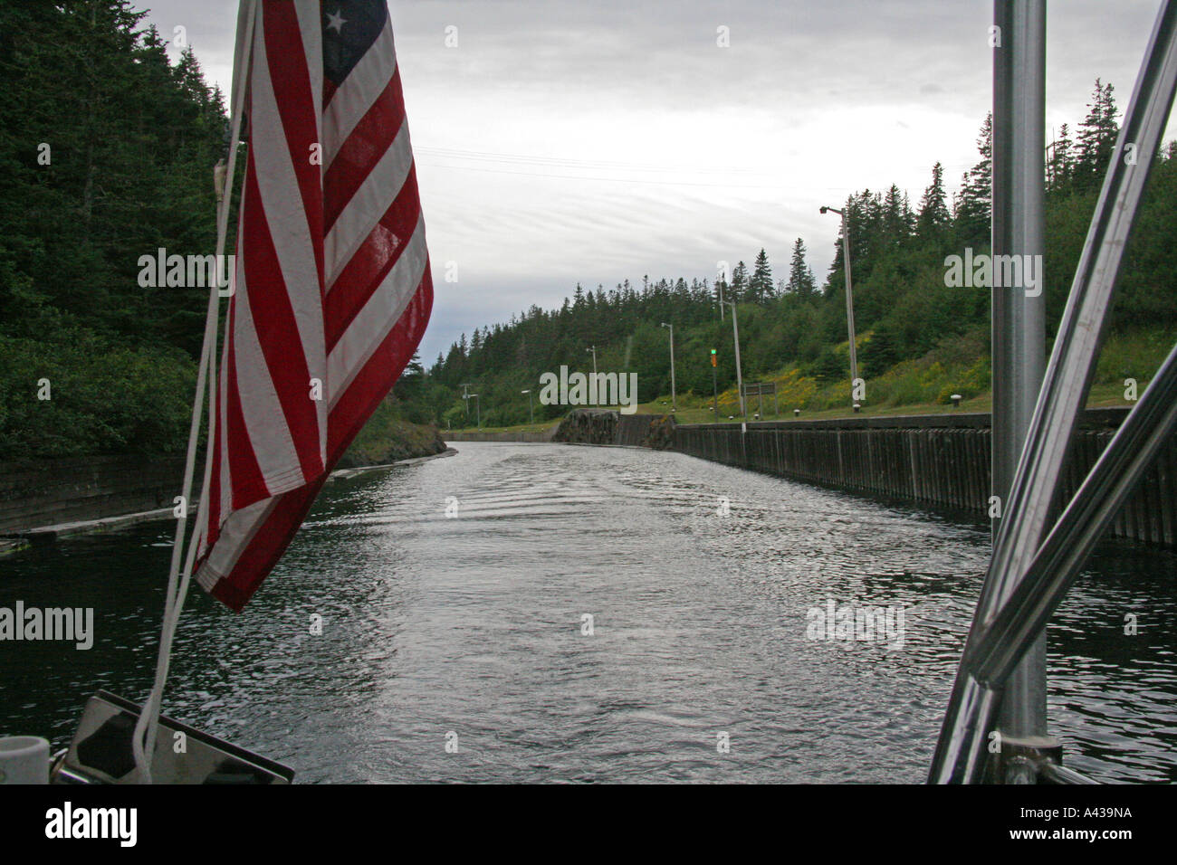 Canal Saint Peters, Cape Breton Island, Nova Scotia Stockfoto