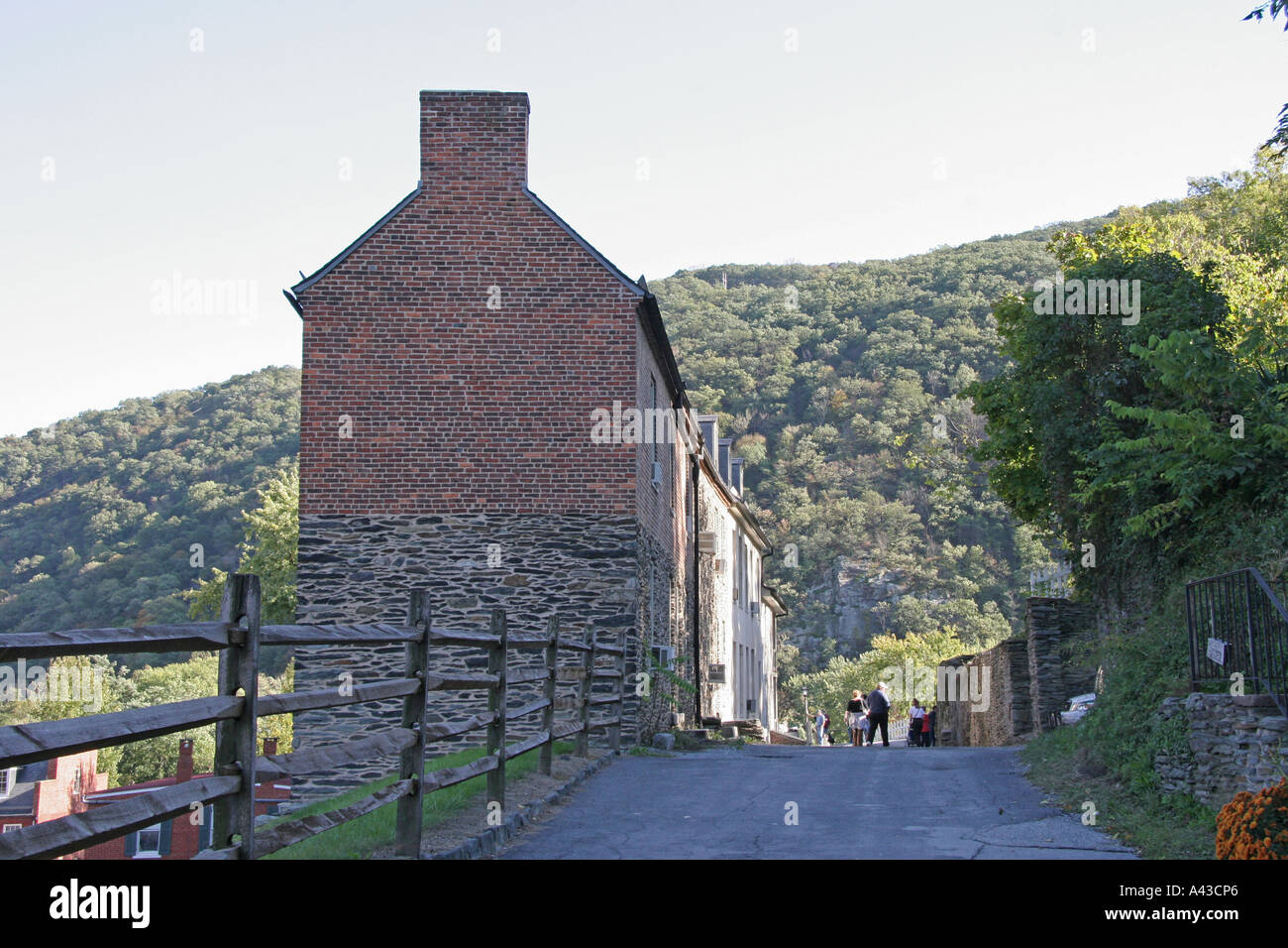 Church Street Gebäude in Harpers Ferry Stockfoto