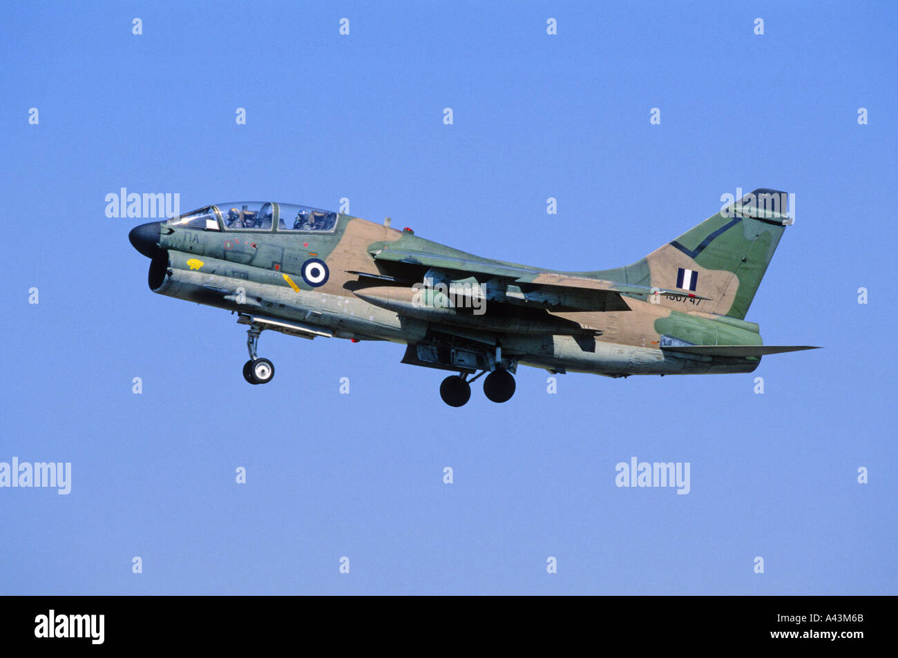 Hellenic Air Force Vought A-7 Corsair Jagdbomber Stockfoto