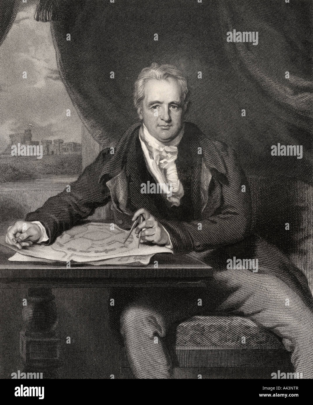 Sir Jeffry Wyatville oder Wyattville, 1766 - 1840. Englischer Architekt und Gartengestalter. Stockfoto