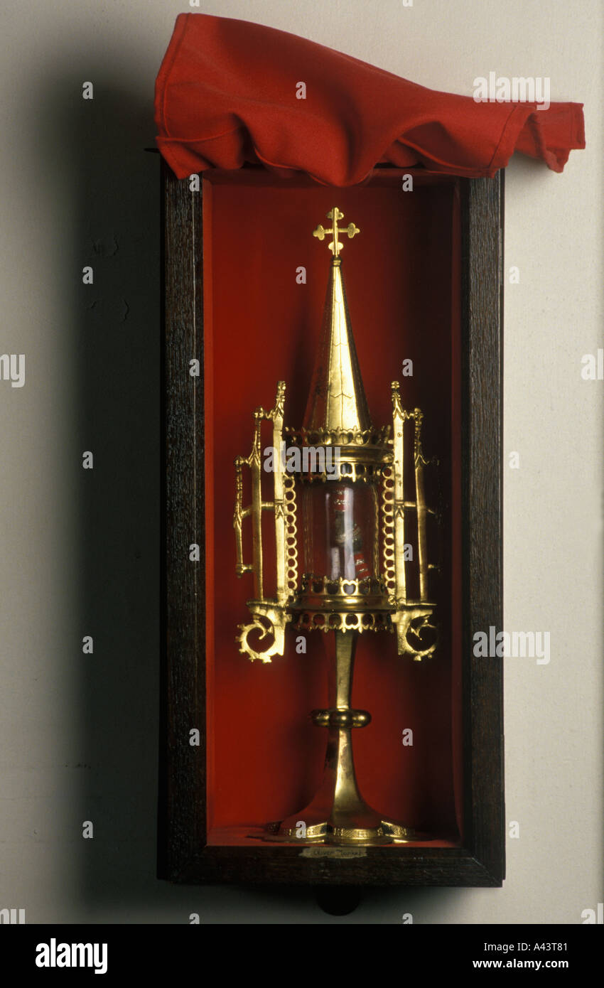 Reliquien des Klosters Tyburn London Memento Mori von den letzten katholischen Märtyrern hing in Tyburn jetzt Marble Arch 1980, 1980 UK HOMER SYKES Stockfoto