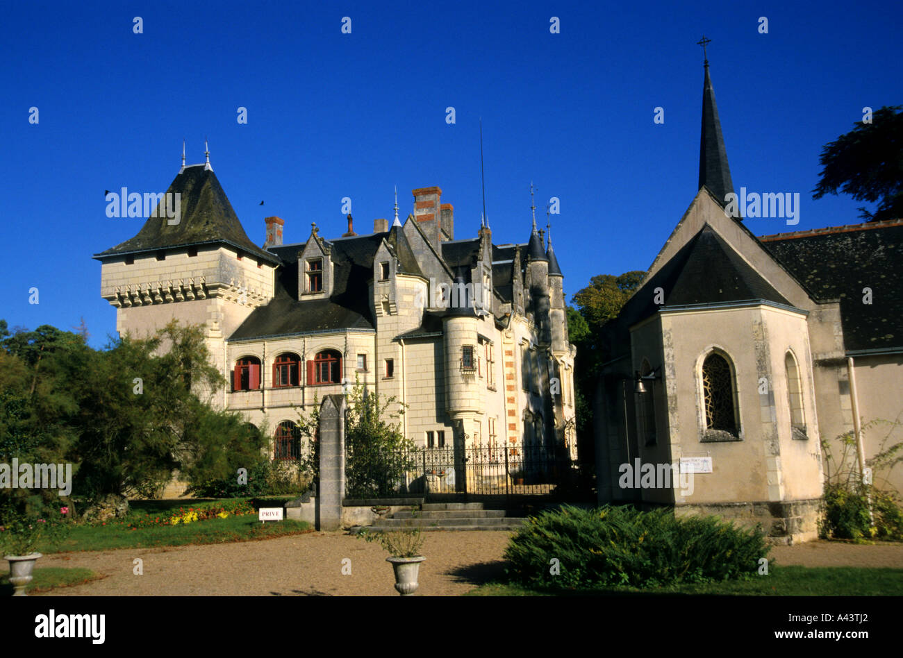 Frankreich LoireFrench Schloss Burg in der Nähe von blois Stockfoto