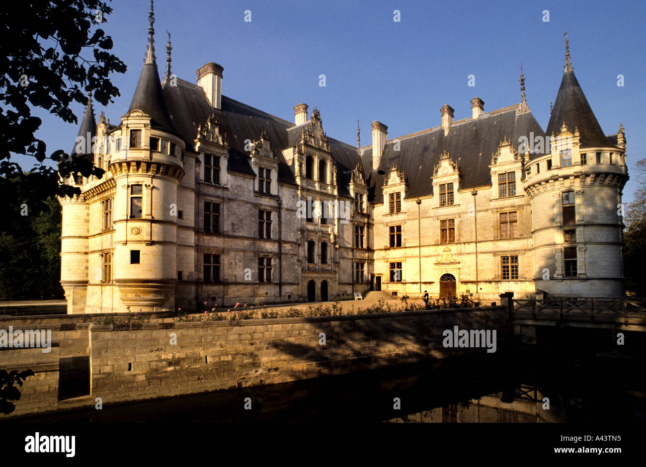 Azay le Rideau Schloss Schloss Loire Frankreich Französisch Stockfoto