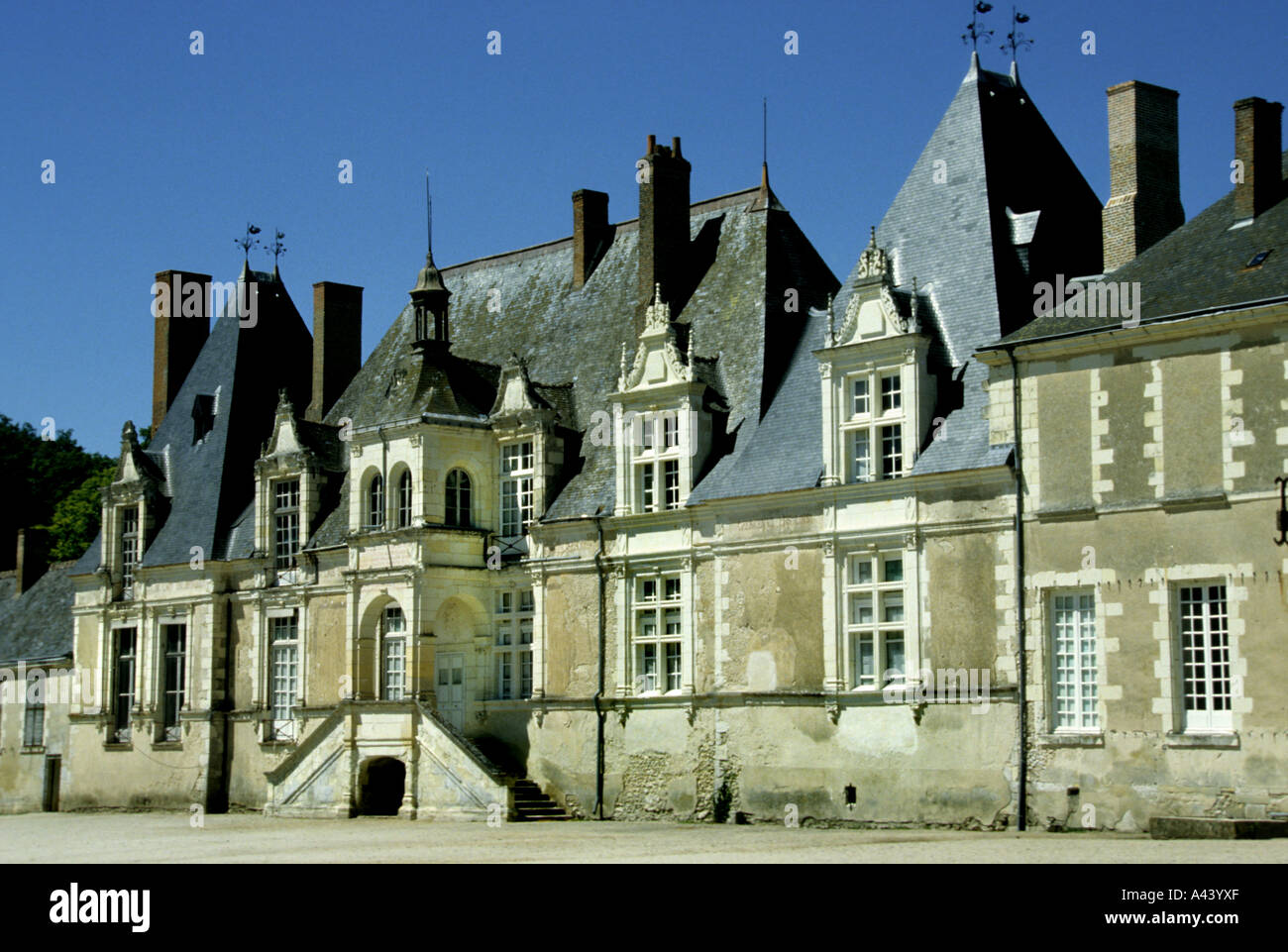 Frankreich LoireFrench Schloss Burg Vilesavin Stockfoto