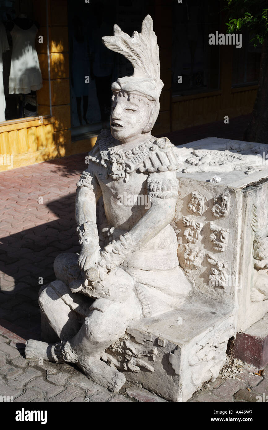 Maya-Steinkunst Stockfoto