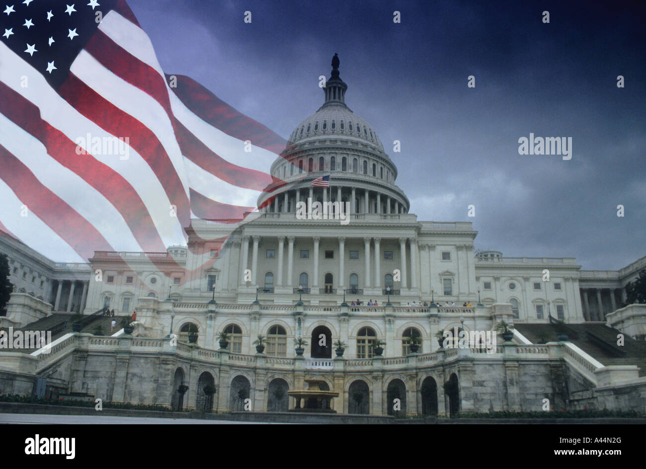 Capitol Hill In Washington DC, das Herz der US-Regierung. Stockfoto